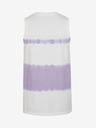 O'Neill Ljubičasto-bijela ženska majica bez rukava s uzorkom O'Neill WOW TANKTOP