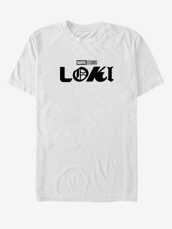 ZOOT.Fan Bijela unisex ZOOT.Fan Marvel Loki majica s logotipom