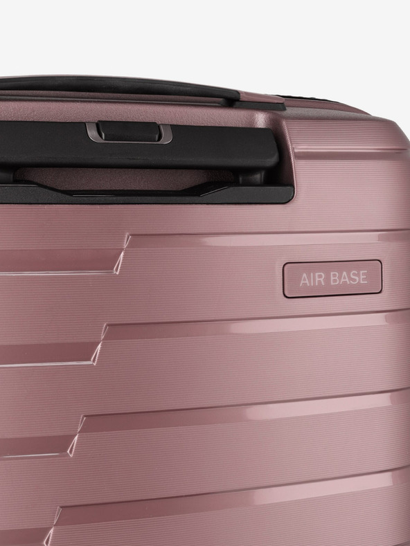Travelite Ružičasti putni kofer Travelite Air Base 4w S Prednji džep
