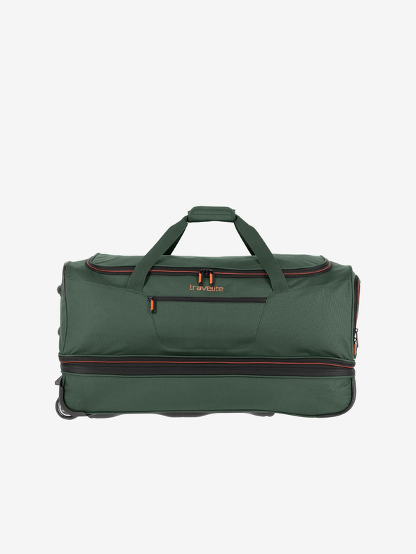 Travelite Tamno zelena putna torba Travelite Basics Wheeled duffle L