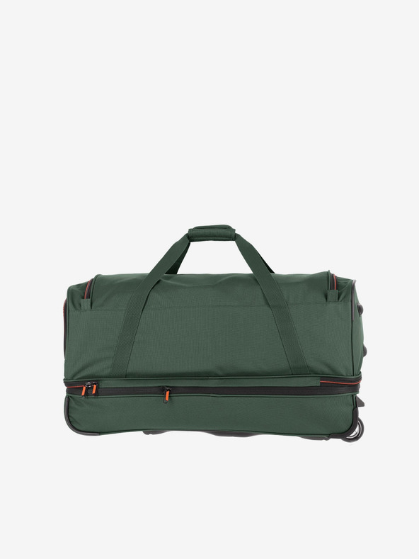 Travelite Tamno zelena putna torba Travelite Basics Wheeled duffle L