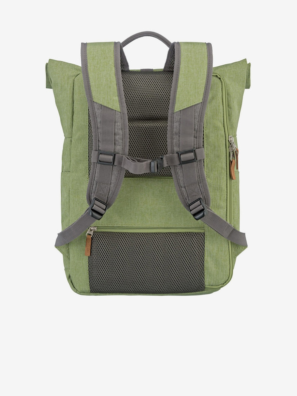 Travelite Sivo-zeleni Travelite Basics Roll-up ruksak (35 l)