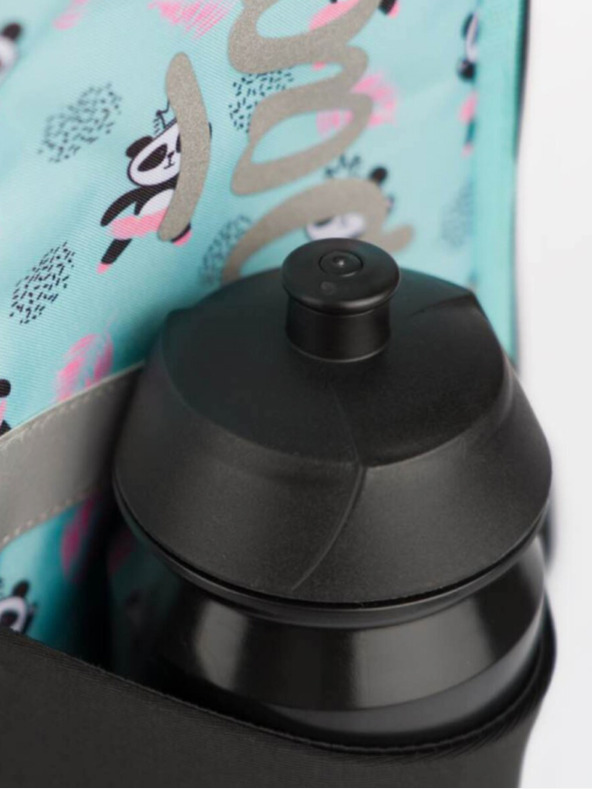 BAAGL  Siva školska torba panda Baagl na patentni zatvarač