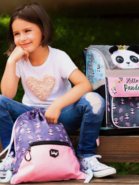 BAAGL  Baagl panda siva džepna torba