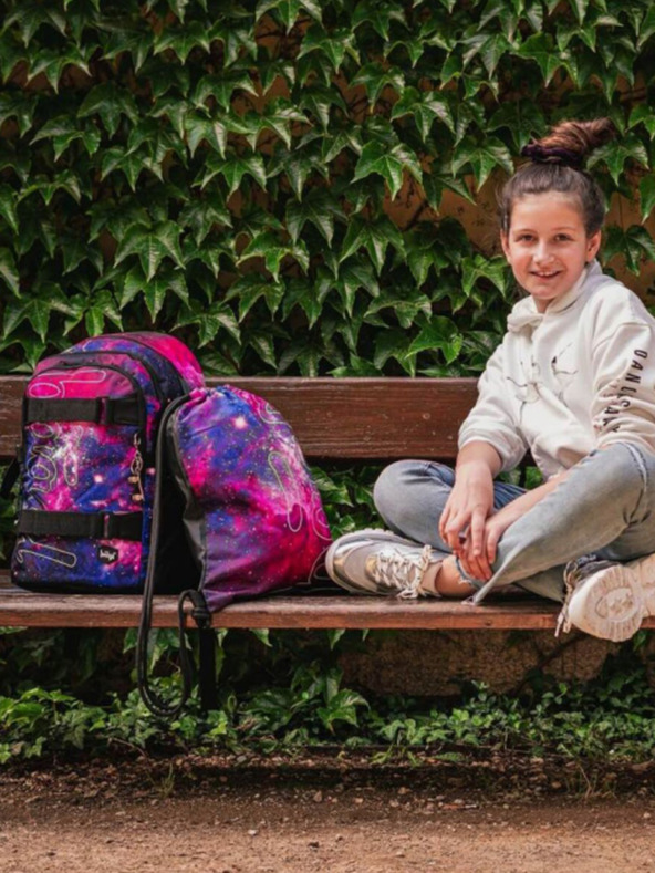 BAAGL  Ljubičasta torba skate galaxy Baagl