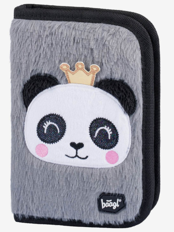 BAAGL  Sivi set 3 brze pande: aktovka, pernica, Baagl torba