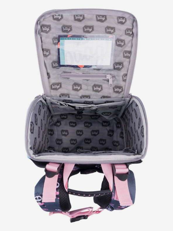 BAAGL  Sivi set 3 brze pande: aktovka, pernica, Baagl torba