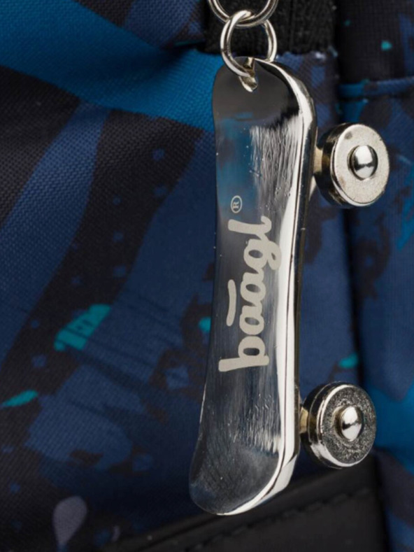 BAAGL  Plava konstrukcija skejta od 3 kompleta: ruksak, pernica, torba Baagl