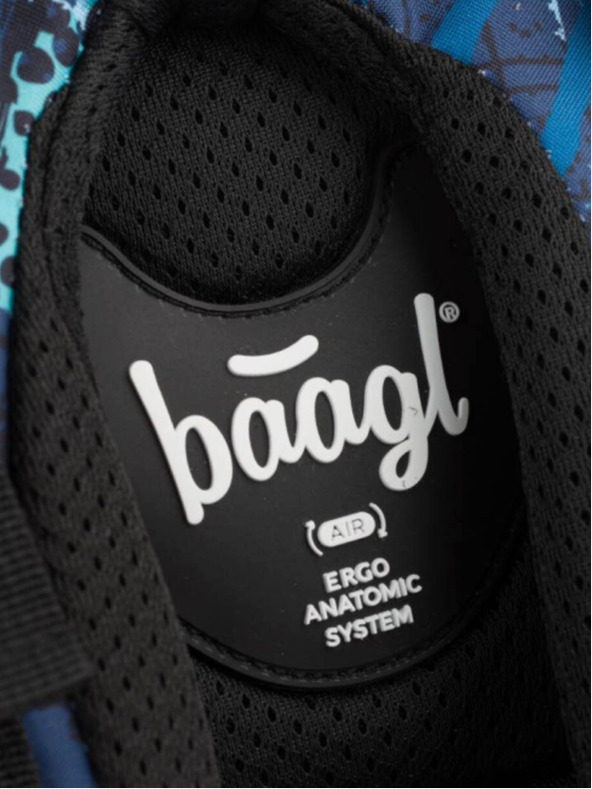 BAAGL  Plava konstrukcija skejta od 3 kompleta: ruksak, pernica, torba Baagl