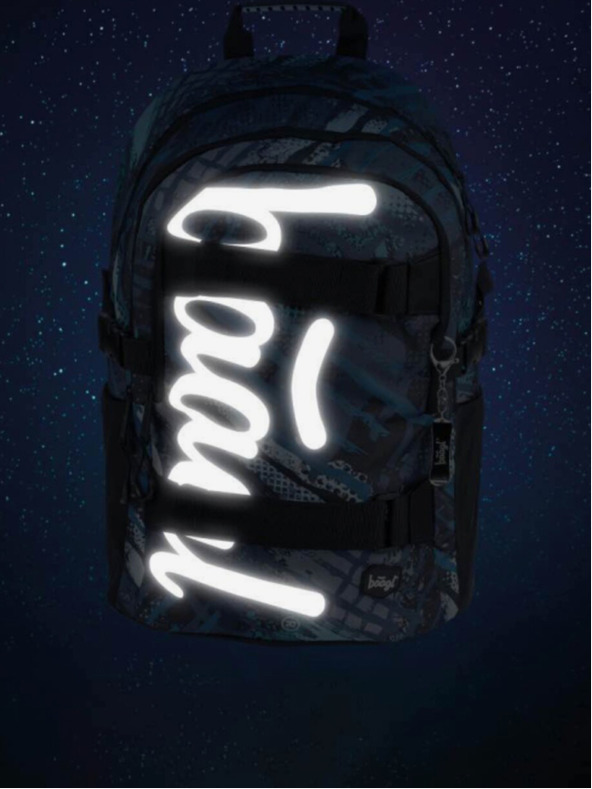 BAAGL  Plava konstrukcija skejta od 3 kompleta: ruksak, pernica, torba Baagl