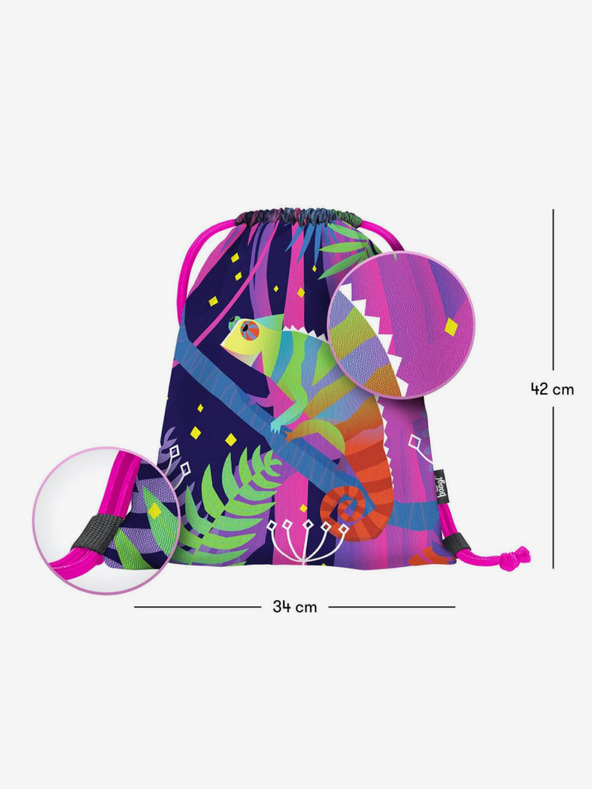 BAAGL  Ljubičasta torba kameleon Baagl