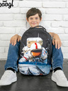 BAAGL  Crni ruksak Baagl eARTh - Cosmonaut by Caer8th