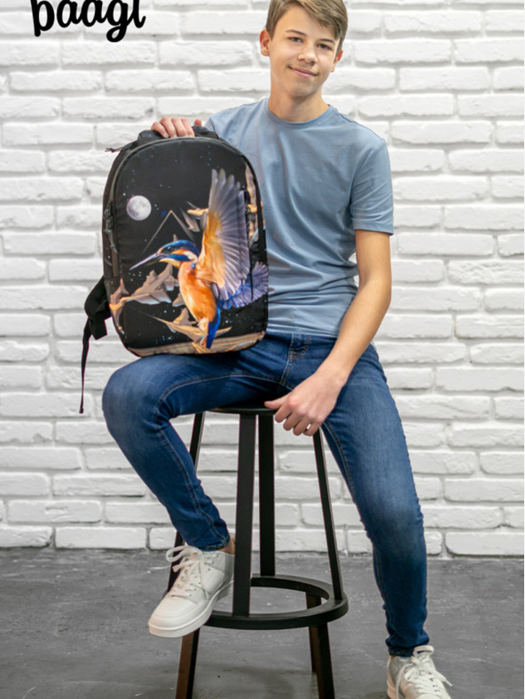 BAAGL  Baagl eARTh crni ruksak - Kingfisher tvrtke Caer8th