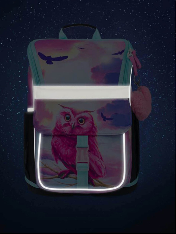 BAAGL  Ružičasta školska torba Zippy Baagl Owl