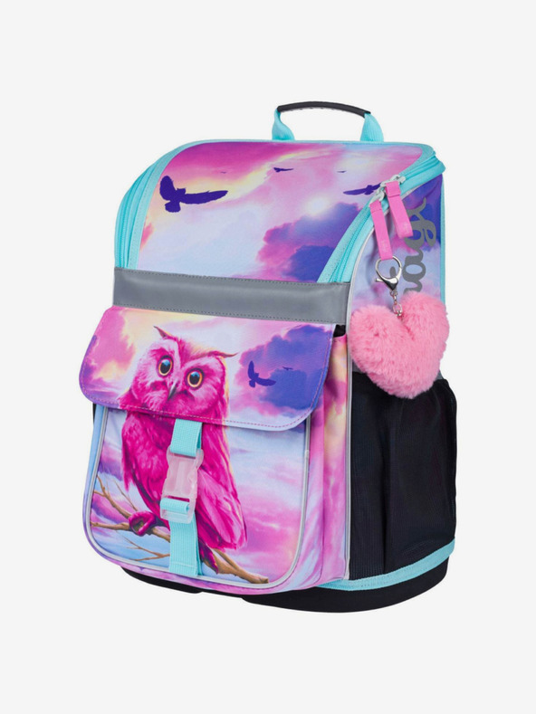 BAAGL  Ružičasta školska torba Zippy Baagl Owl