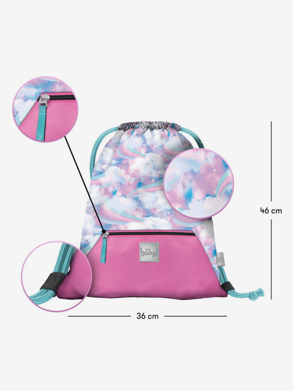 BAAGL  Plava torba s džepom Baagl Nebe