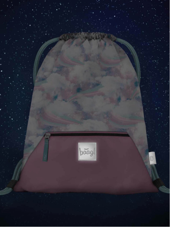 BAAGL  Plava torba s džepom Baagl Nebe