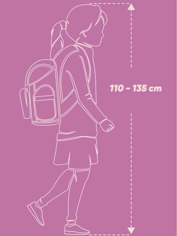 BAAGL  Ergo ljubičasti školski set - aktovka, pernica, torba Baagl Horse