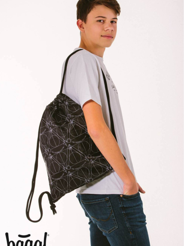 BAAGL  Crna torba Baagl Skate Harry Potter Deathly Hallows