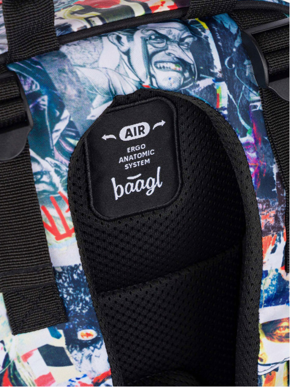 BAAGL  Crna školska torba Baagl Skate Batman Komiks