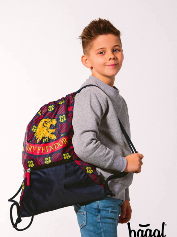 BAAGL  Crveno-plavi školski set - aktovka, pernica, torba Baagl Zippy Harry Potter Gryffindor