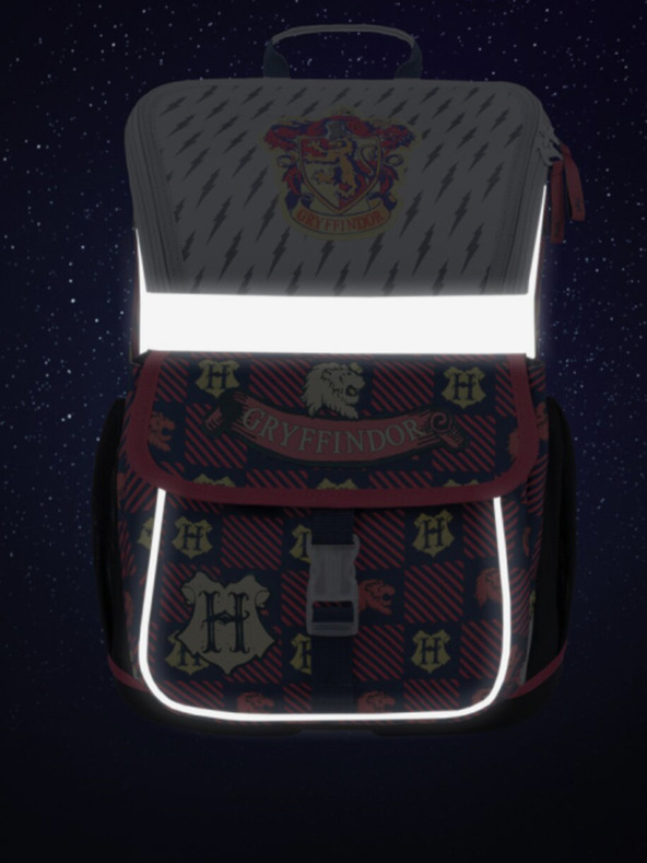 BAAGL  Crveno-plavi školski set - aktovka, pernica, torba Baagl Zippy Harry Potter Gryffindor