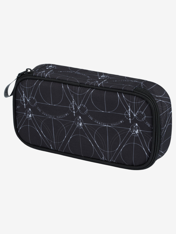 BAAGL  Crni školski set - ruksak, etui, torba Baagl Skate Harry Potter Deathly Hallows