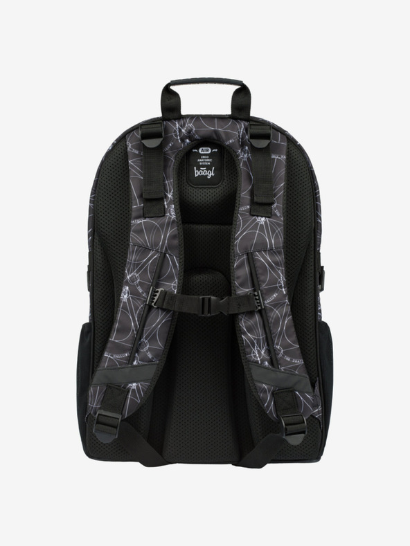 BAAGL  Crni školski set - ruksak, etui, torba Baagl Skate Harry Potter Deathly Hallows