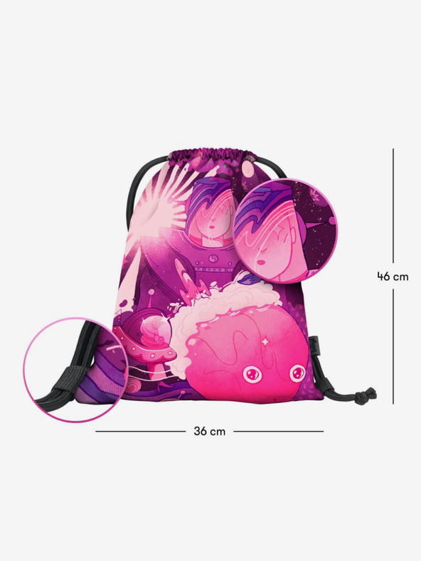 BAAGL  Baagl eARTh roza torba - Ufo by Már Čmár