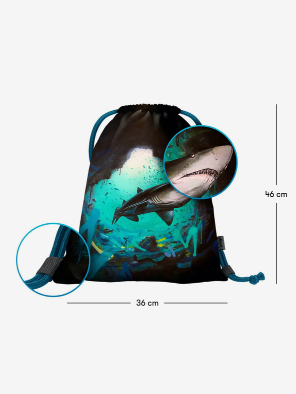 BAAGL  Baagl eARTh Black Bag - Shark by Lukero