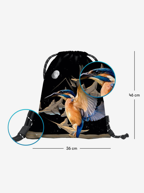 BAAGL  Baagl eARTh crna torba - Kingfisher od Caer8th