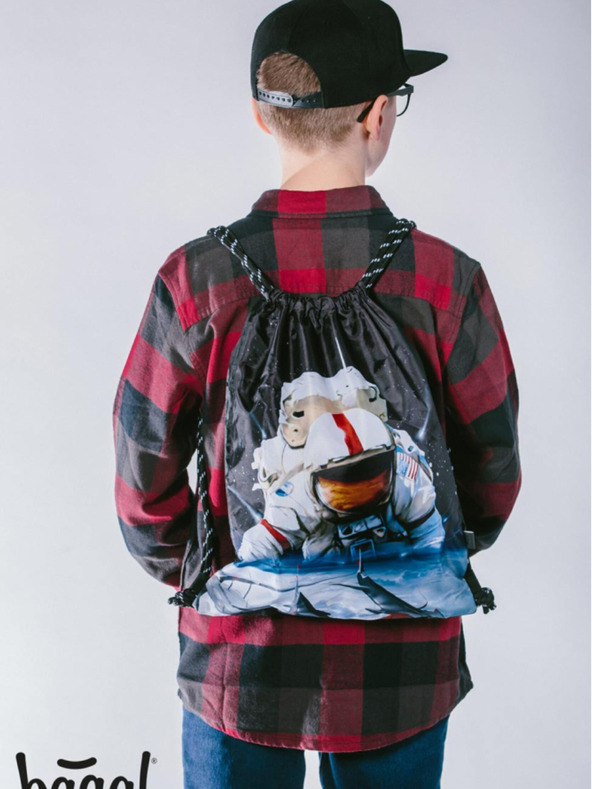 BAAGL  Baagl eARTh Black Bag - Cosmonaut by Caer8th