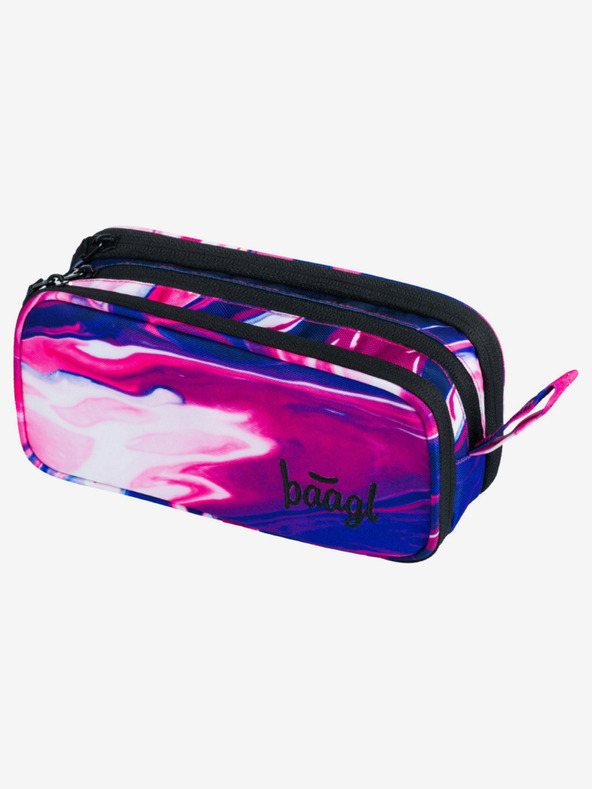 BAAGL  Ljubičasta studentska pernica Baagl Plum