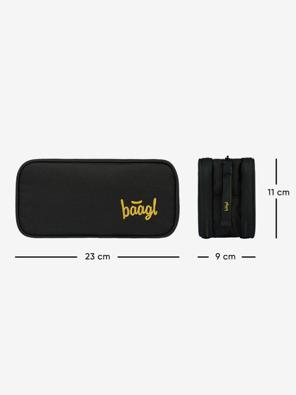 BAAGL  Crna studentska pernica Baagl Big Black