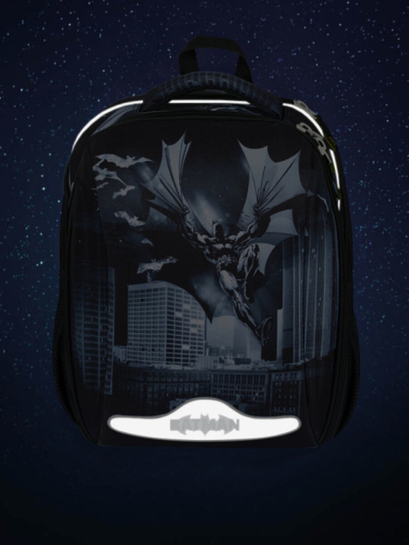 BAAGL  Baagl Shelly Batman Dark City crna školska torba