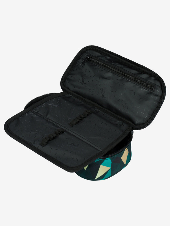 BAAGL  Zelena školska pernica Baagl Skate Polygon