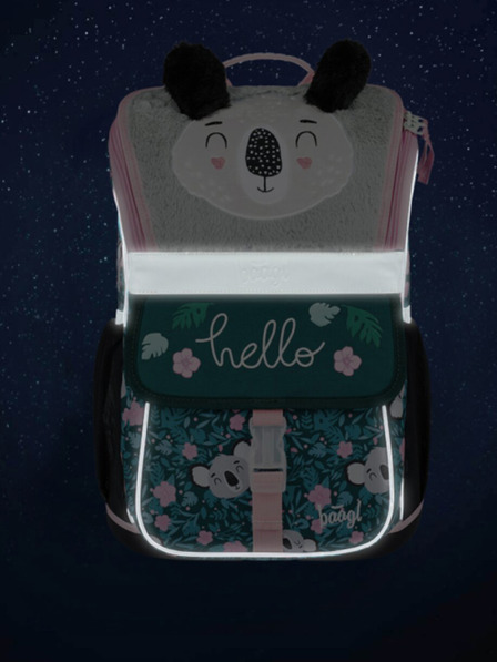 BAAGL  Zelena školska torba Zippy Baagl Baby Koala