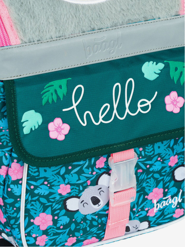 BAAGL  Zelena školska torba Zippy Baagl Baby Koala