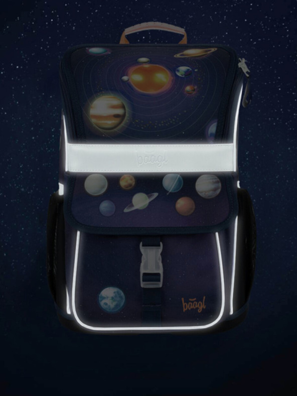 BAAGL  Plava školska torba Zippy Baagl Planets