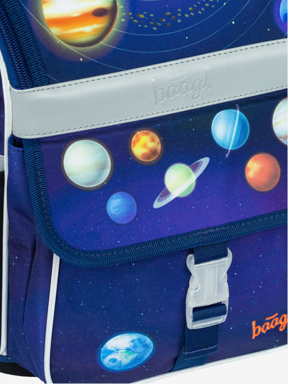 BAAGL  Plava školska torba Zippy Baagl Planets