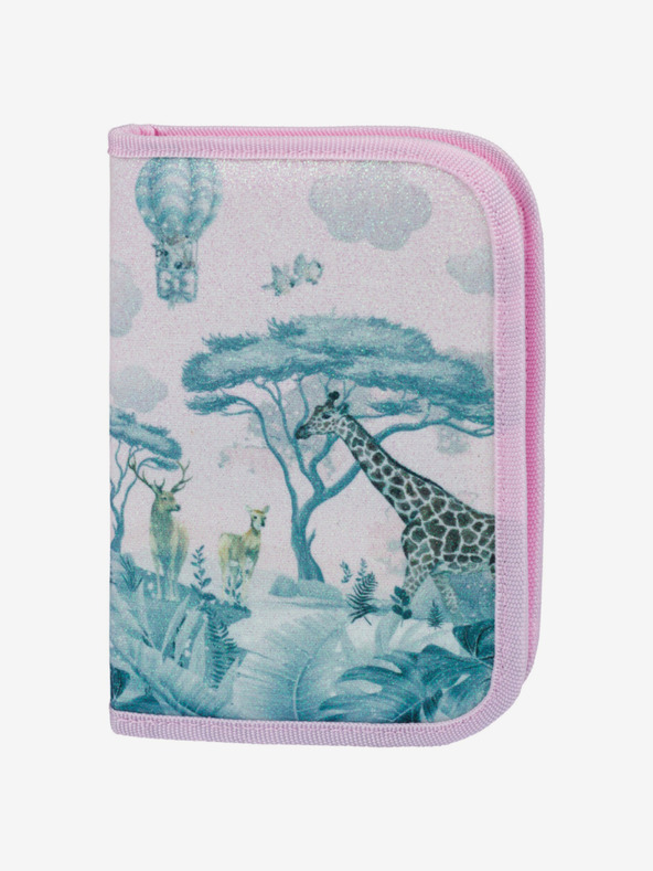 BAAGL  Baagl Safari ružičasta jednoslojna školska pernica