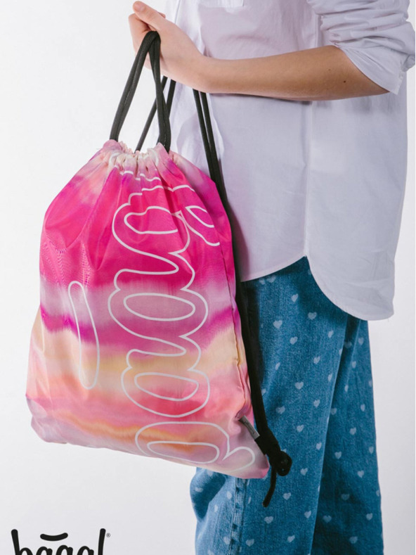 BAAGL  Baagl Skate Pink Stripes roza torba
