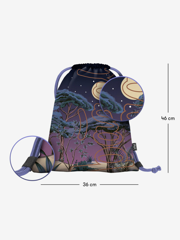 BAAGL  Ljubičasta torba Baagl Skate Night