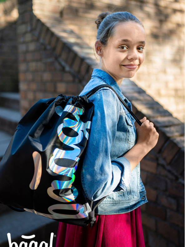 BAAGL  Crna torba Baagl Metallic Holo