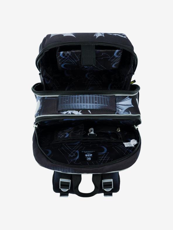 BAAGL  Crni školski set - aktovka, pernica, torba Baagl Shelly Batman Dark City