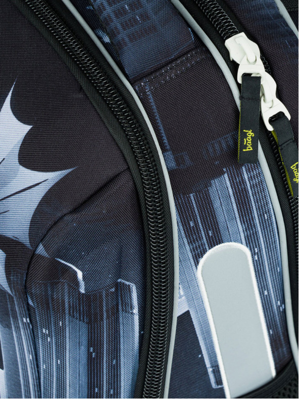 BAAGL  Crni školski set - aktovka, pernica, torba Baagl Shelly Batman Dark City