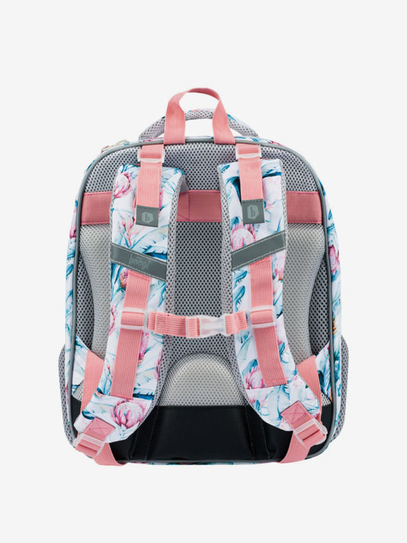 BAAGL  Bijeli školski set - aktovka, pernica, torba Baagl Shelly Raccoon