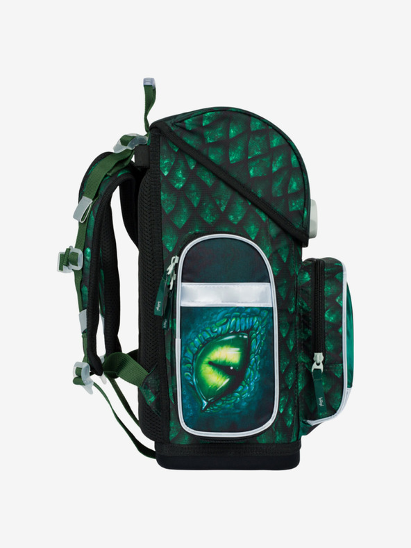 BAAGL  Zeleni školski set Ergo - aktovka, pernica, torba Baagl Drak