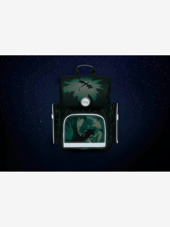 BAAGL  Zeleni školski set Ergo - aktovka, pernica, torba Baagl Drak