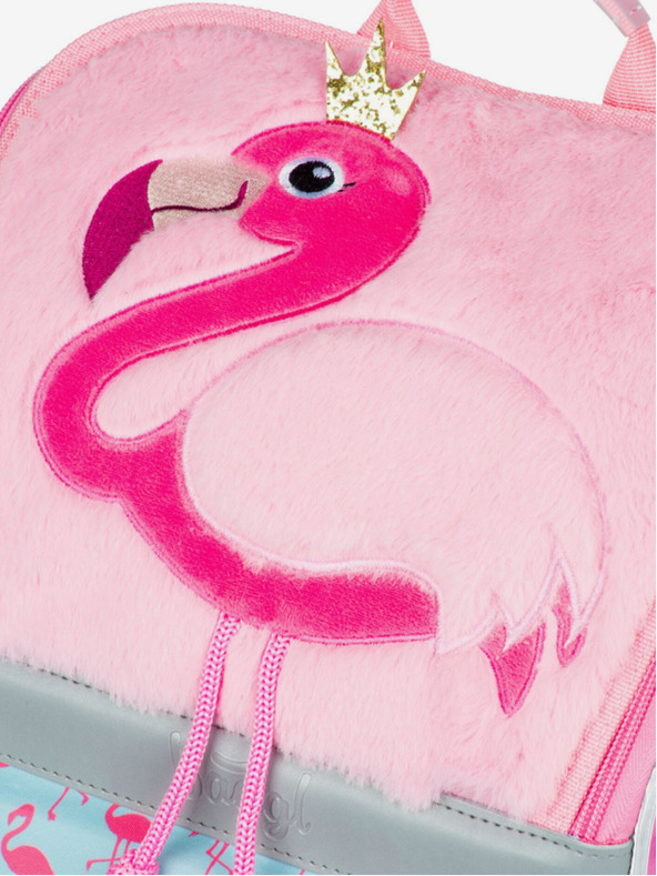 BAAGL  Zippy roza školski set - aktovka, pernica, torba Baagl Flamingo